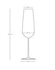 Stem Zero Set of 2 Flute Champagne Glasses