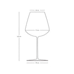 Stem Zero Set of 2 Elegant Red Wine Glasses Medium - NUDE EU