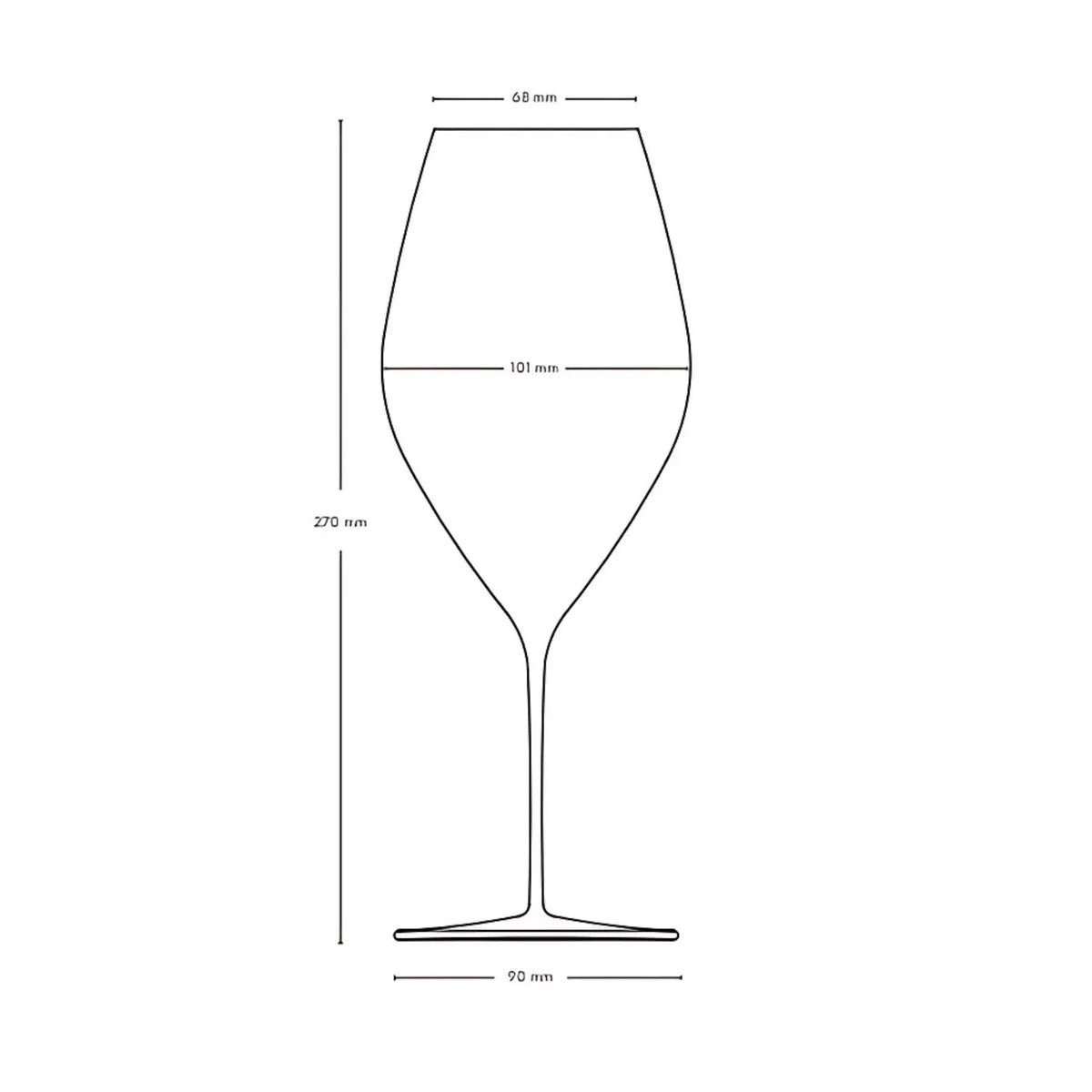 Stem Zero Grace Set of 2 Red Wine Glasses - NUDE EU