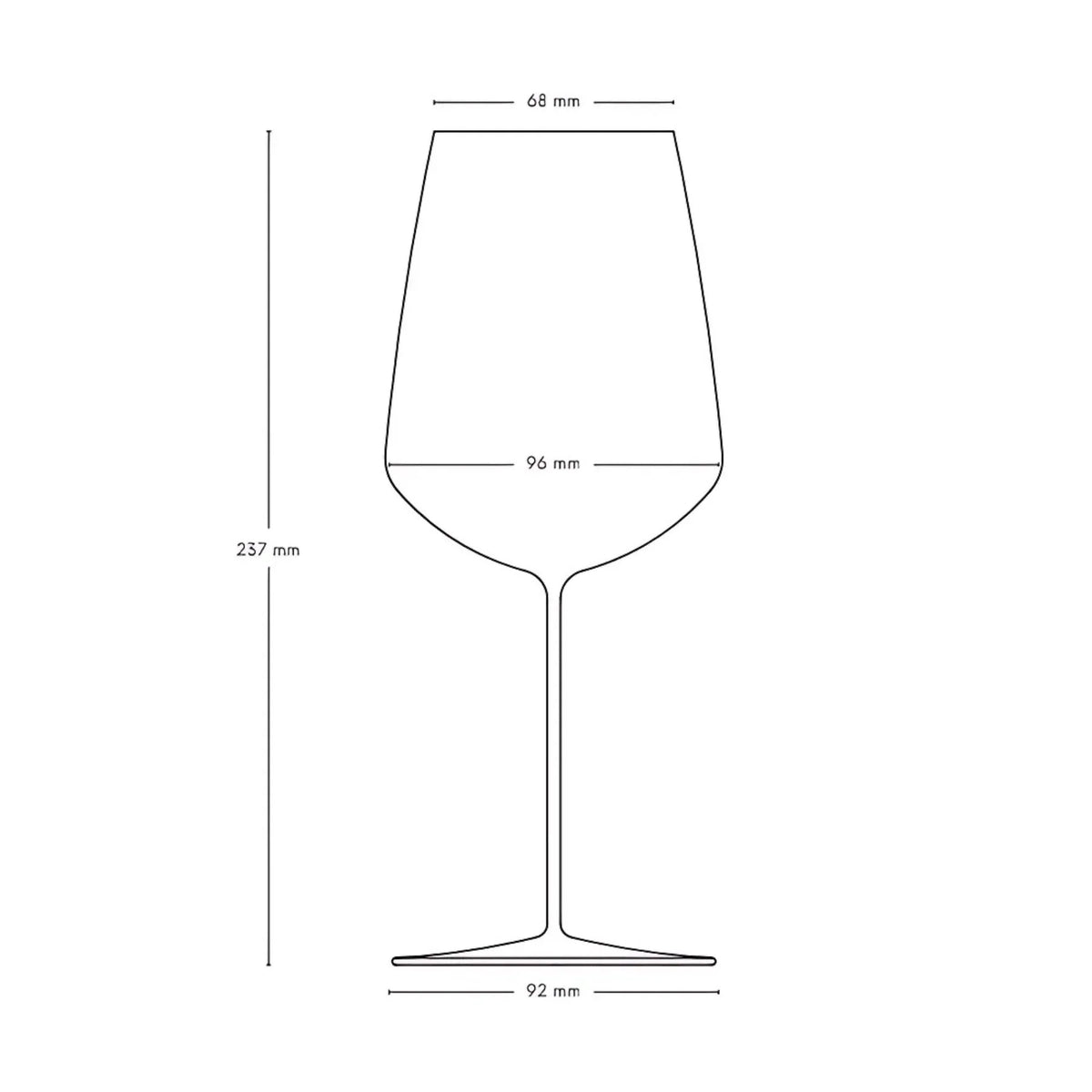Stem Zero Set of 2 Powerful Red Wine Glasses - NUDE EU