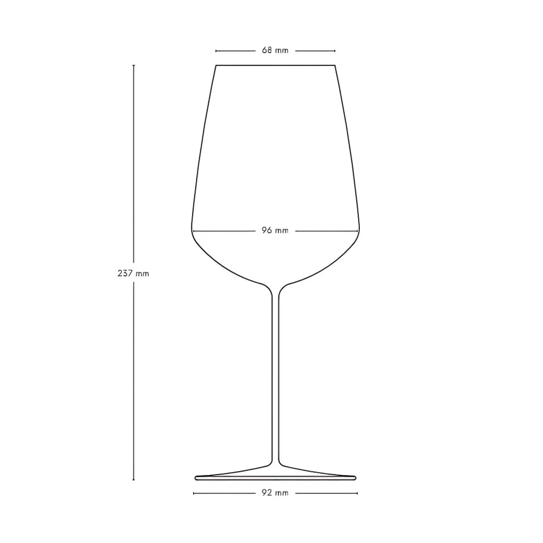 Stem Zero Set of 2 Powerful Red Wine Glasses - NUDE EU