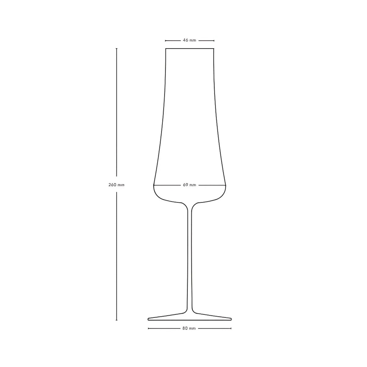 Stem Zero Set of 2 Volcano Champagne Glasses - NUDE EU