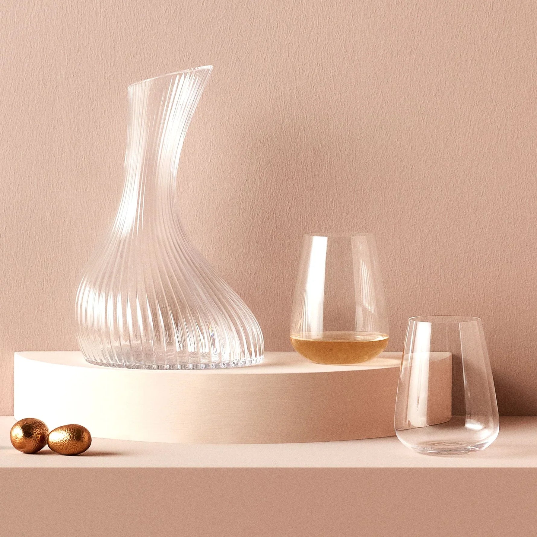 Stem Zero Volcano White & Vini Carafe Set - NUDE EU