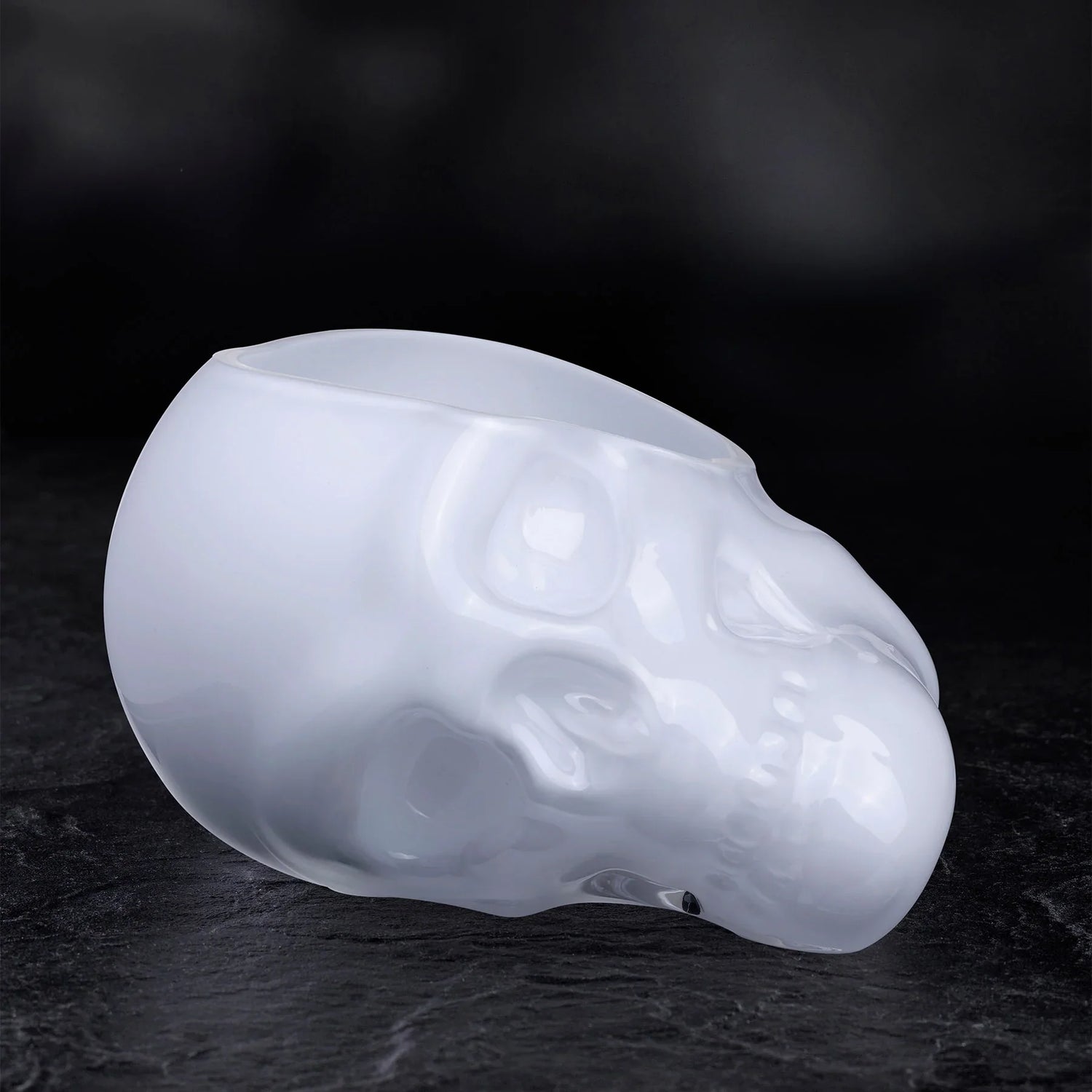 Memento Mori Faceted Skull Bowl Opal White Large - NUDE EU