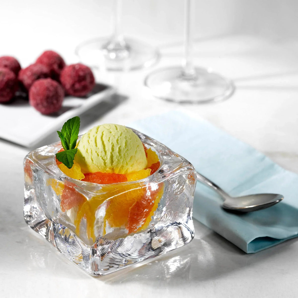 Ice Cube Ice Cream Cup Square - NUDE EU