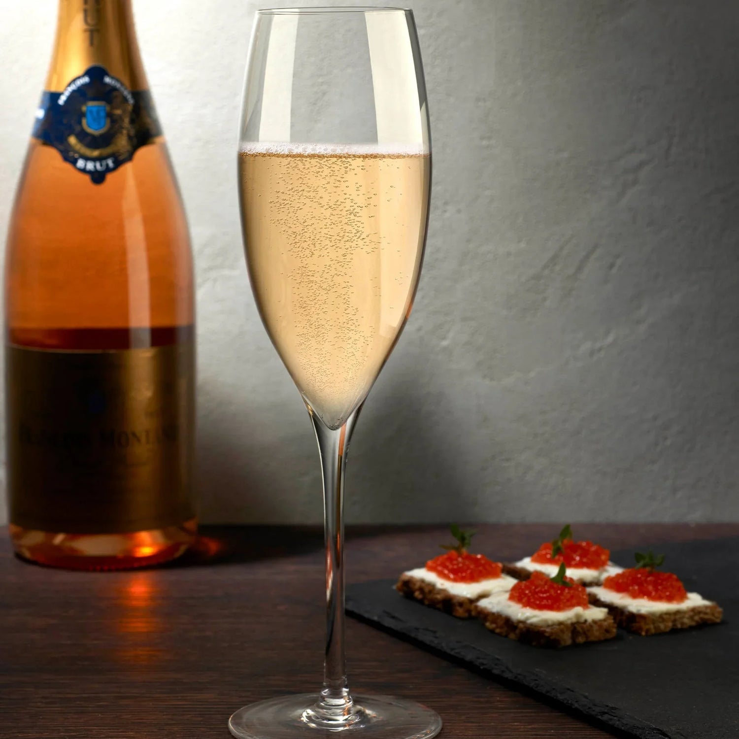 Dimple Set of 2 Champagne Glasses - NUDE EU