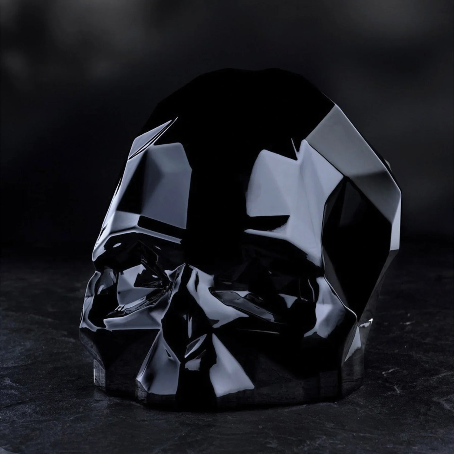 Memento Mori Faceted Skull Black Small - NUDE EU