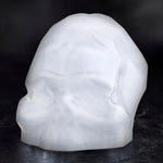 Memento Mori Faceted Skull Opal White Large - NUDE EU
