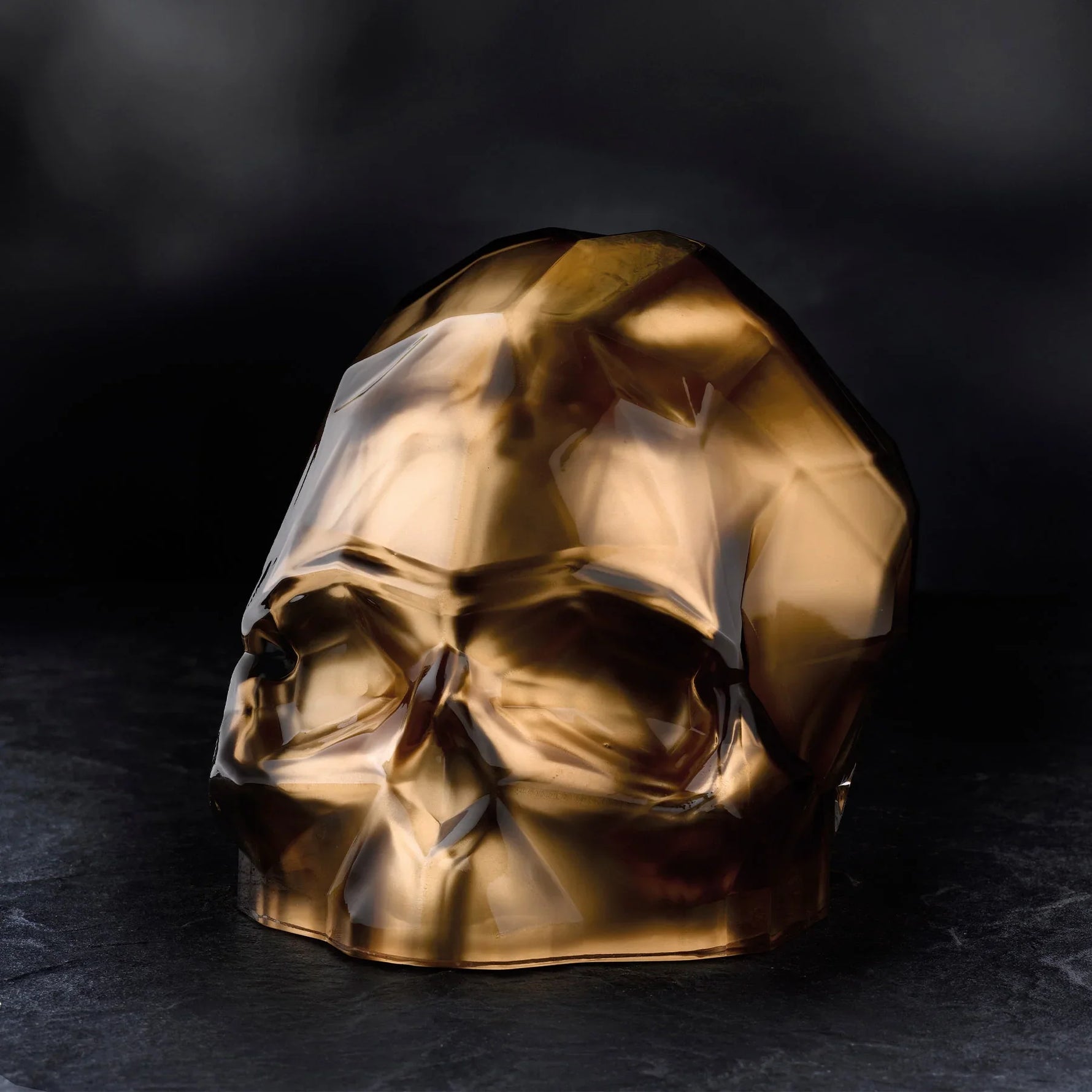 Memento Mori Faceted Skull Copper Large - NUDE EU