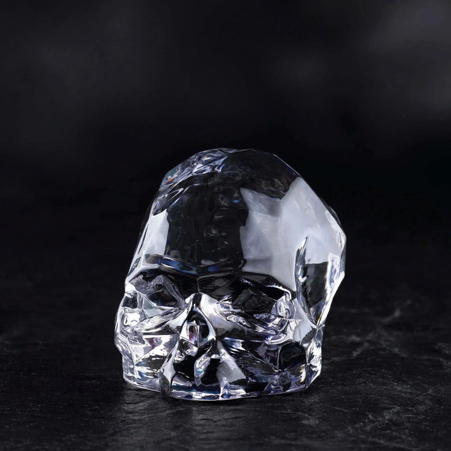 Memento Mori Faceted Skull Clear Large - NUDE EU