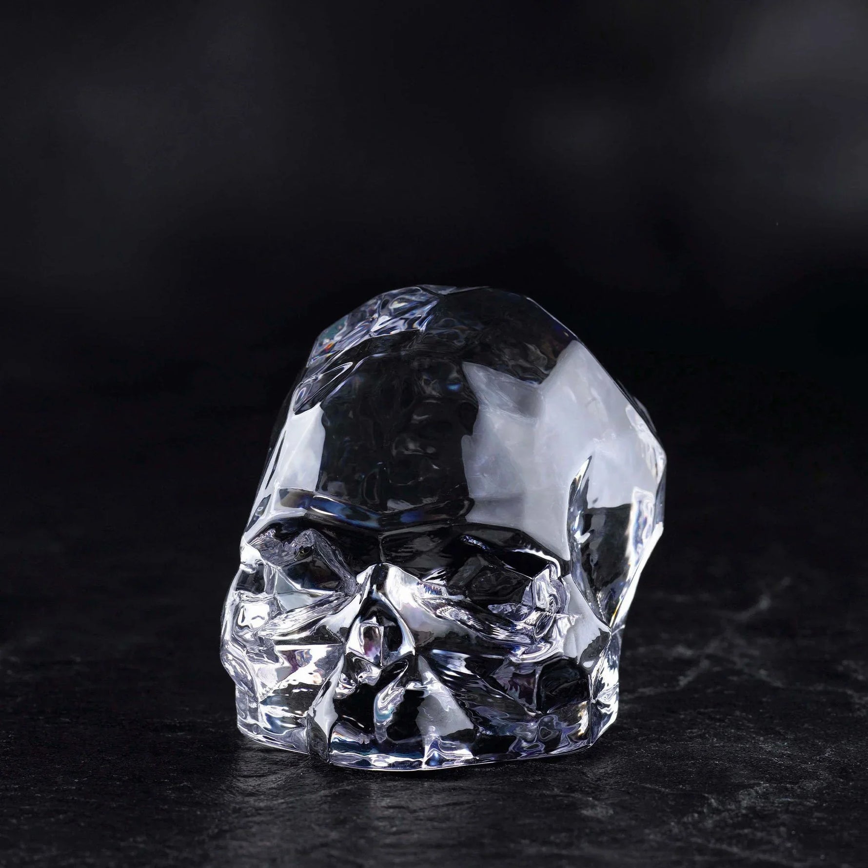 Memento Mori Faceted Skull Clear Large - NUDE EU