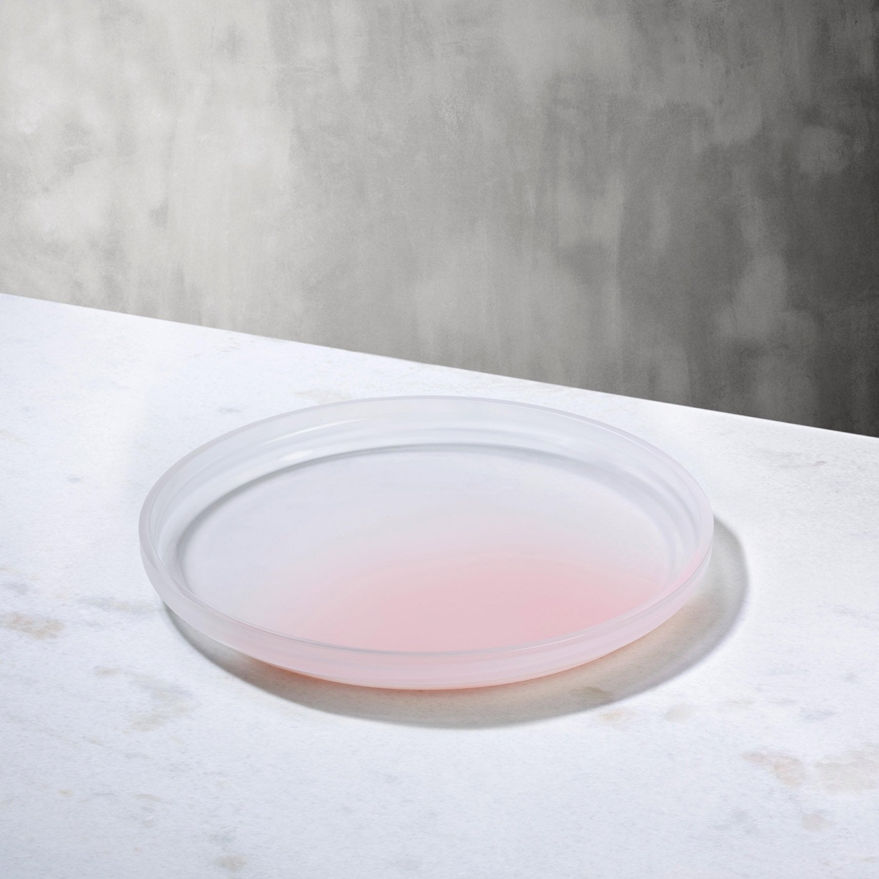 Pigmento Piatto da Portata 22 cm Spruzzato Rosa