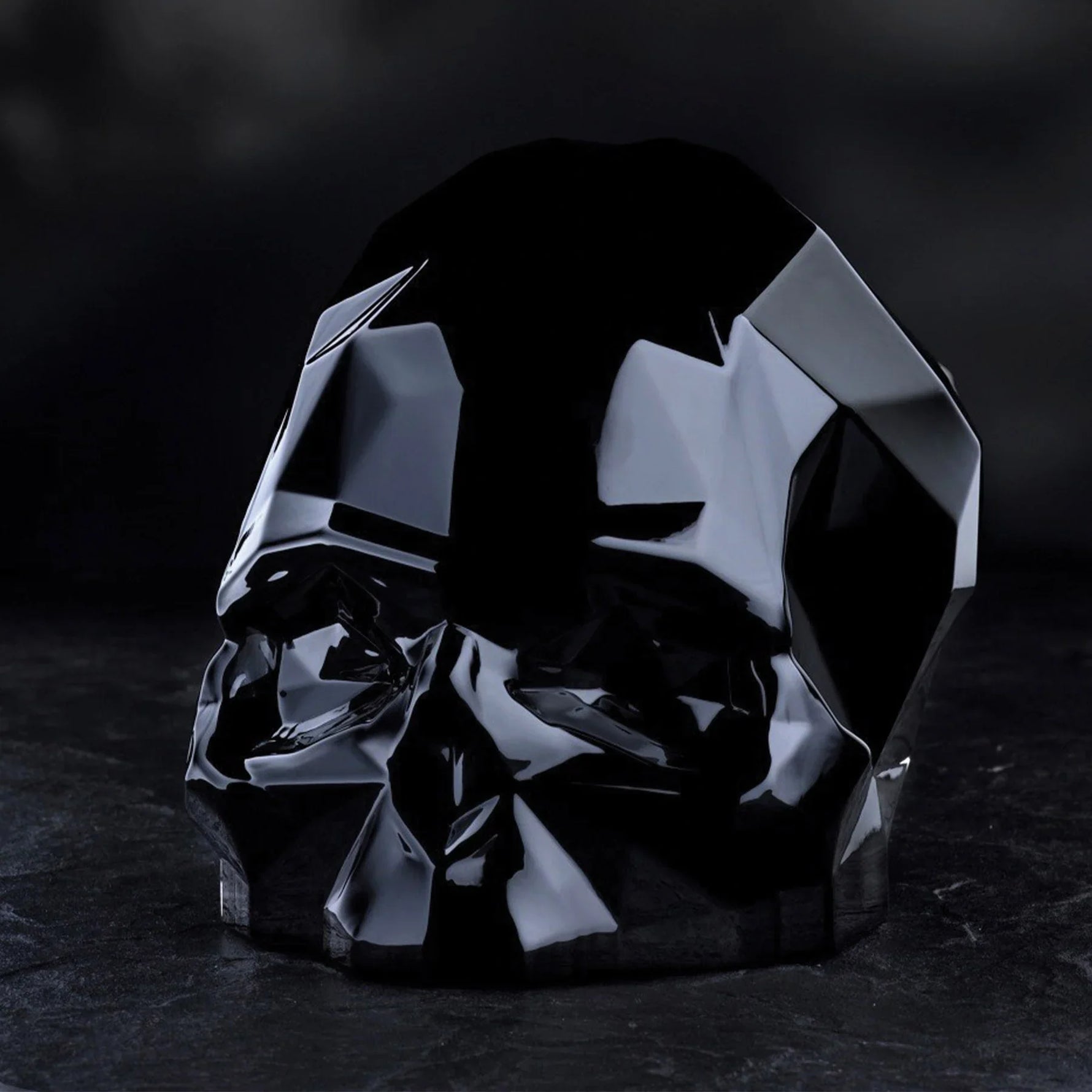 Memento Mori Faceted Skull Black Large - NUDE EU