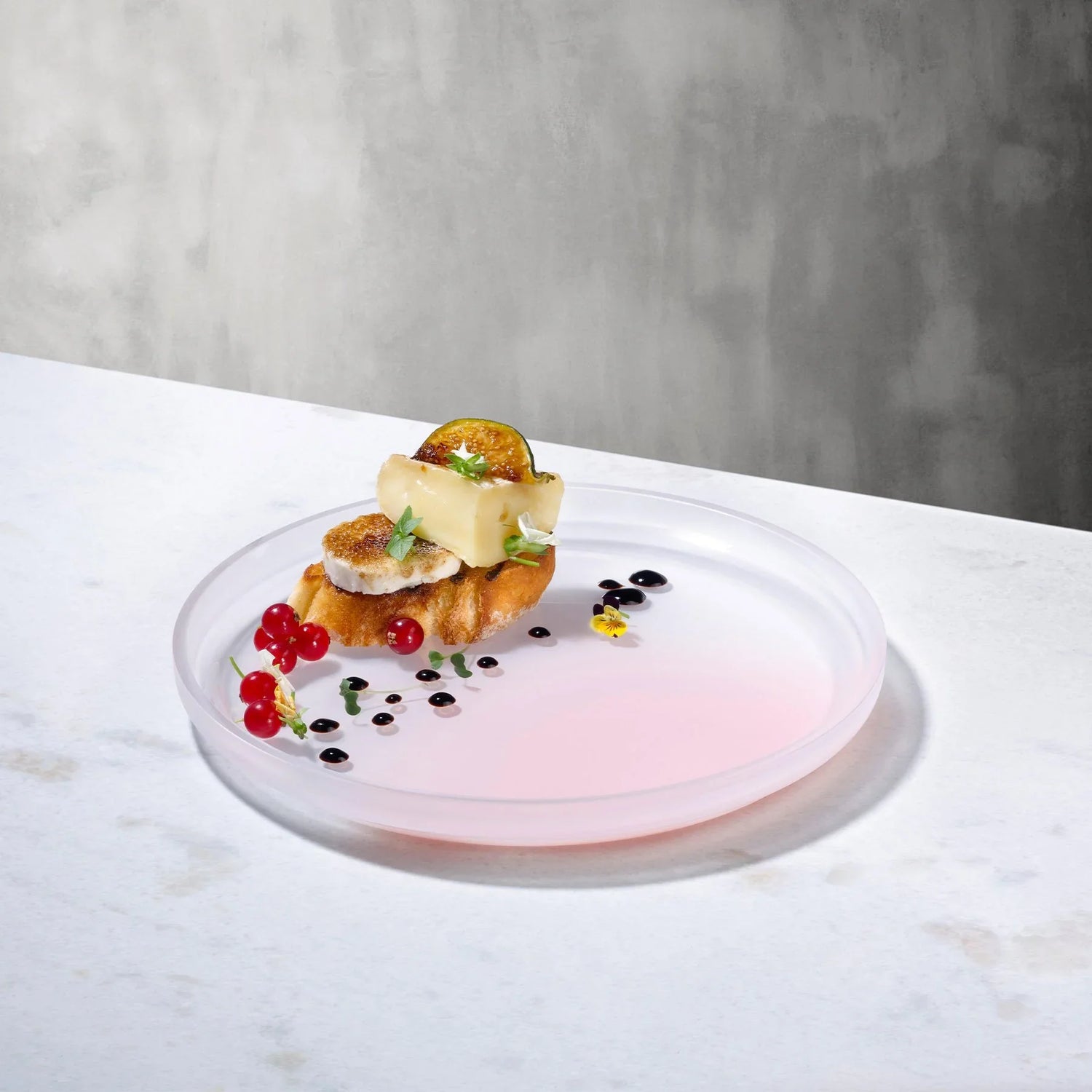 Pigmento Serving Dish 22 cm Pink Sprayed - NUDE EU