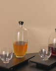 Malt Whiskey Bottle with Wooden Tray