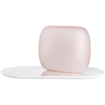Sweets Vase Opal Pink with White Glossy Base Large - NUDE EU