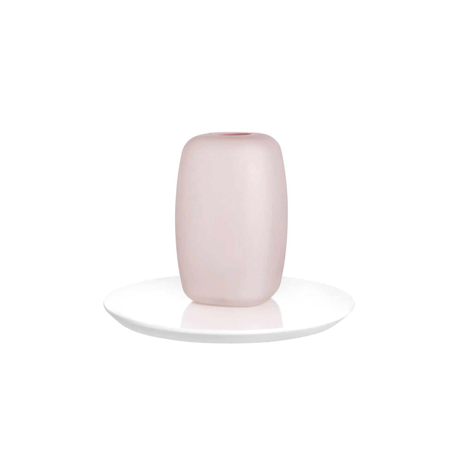 Sweets Vase Opal Pink with Glossy White Base Small - NUDE EU