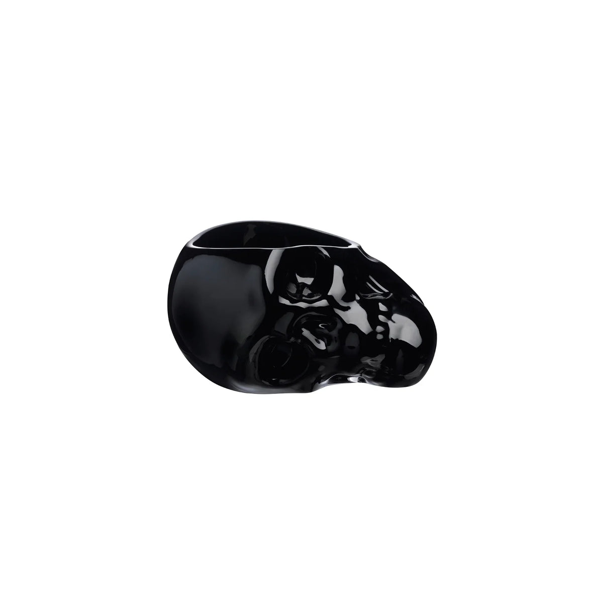 Memento Mori Faceted Skull Bowl Black Small - NUDE EU