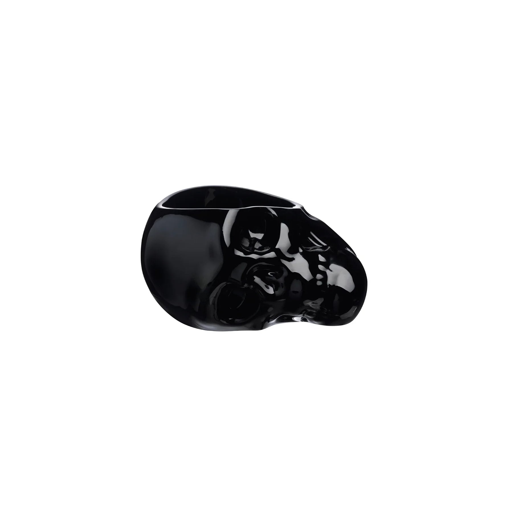 Memento Mori Faceted Skull Bowl Black Small - NUDE EU