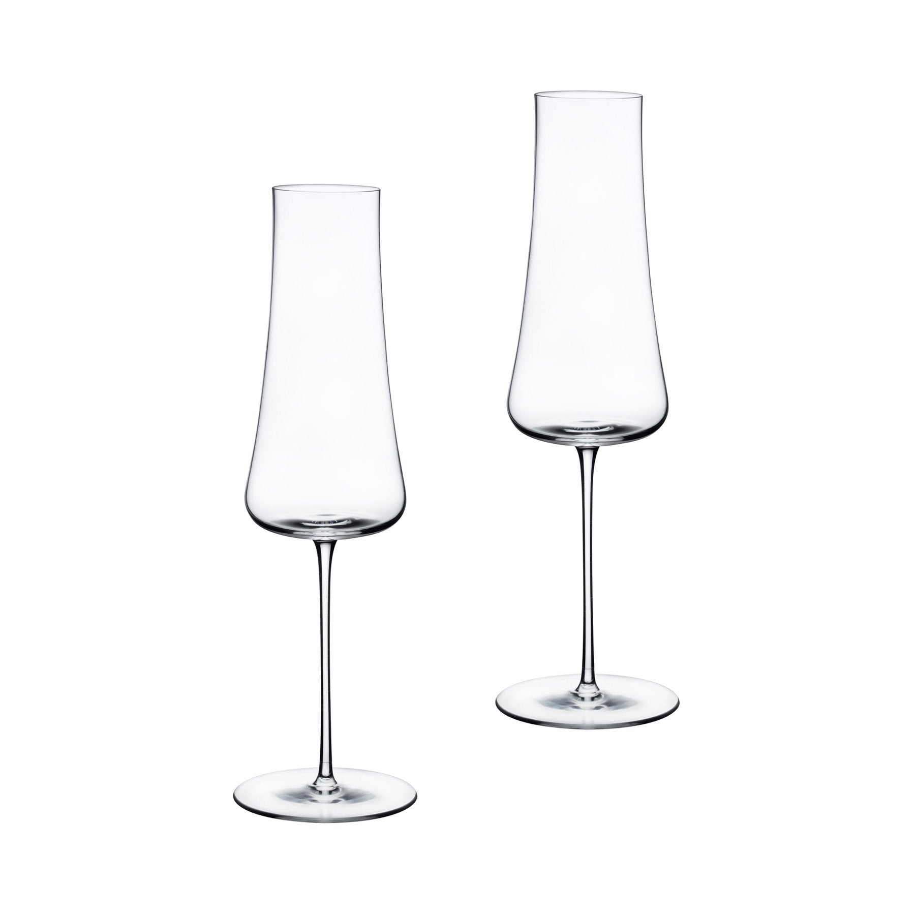 Stem Zero Set of 2 Volcano Champagne Glasses