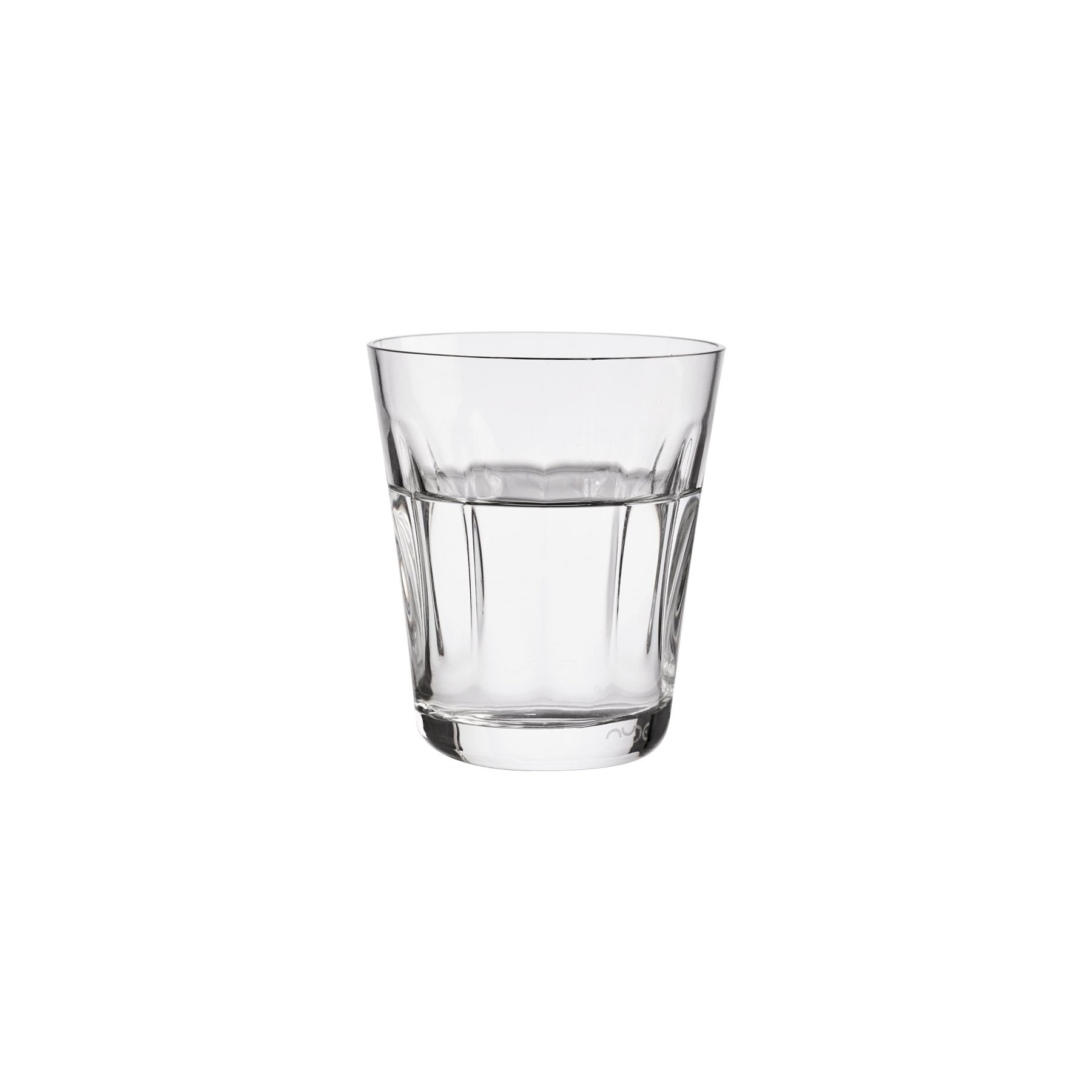 NUDE Lady leadfree crystal tumbler in clear filled with water