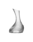 NUDE Vini carafe with linear pattern in leadfree crystal