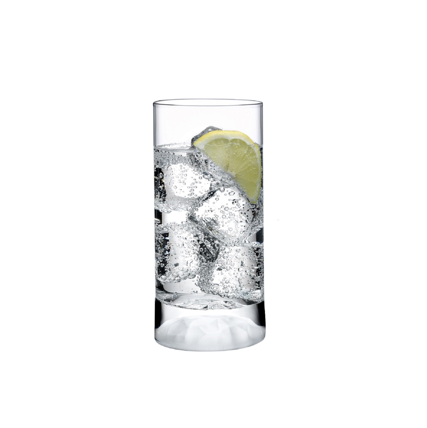 Club Ice Set of 4 High Ball Glasses Medium with Frosted Ripple Effect