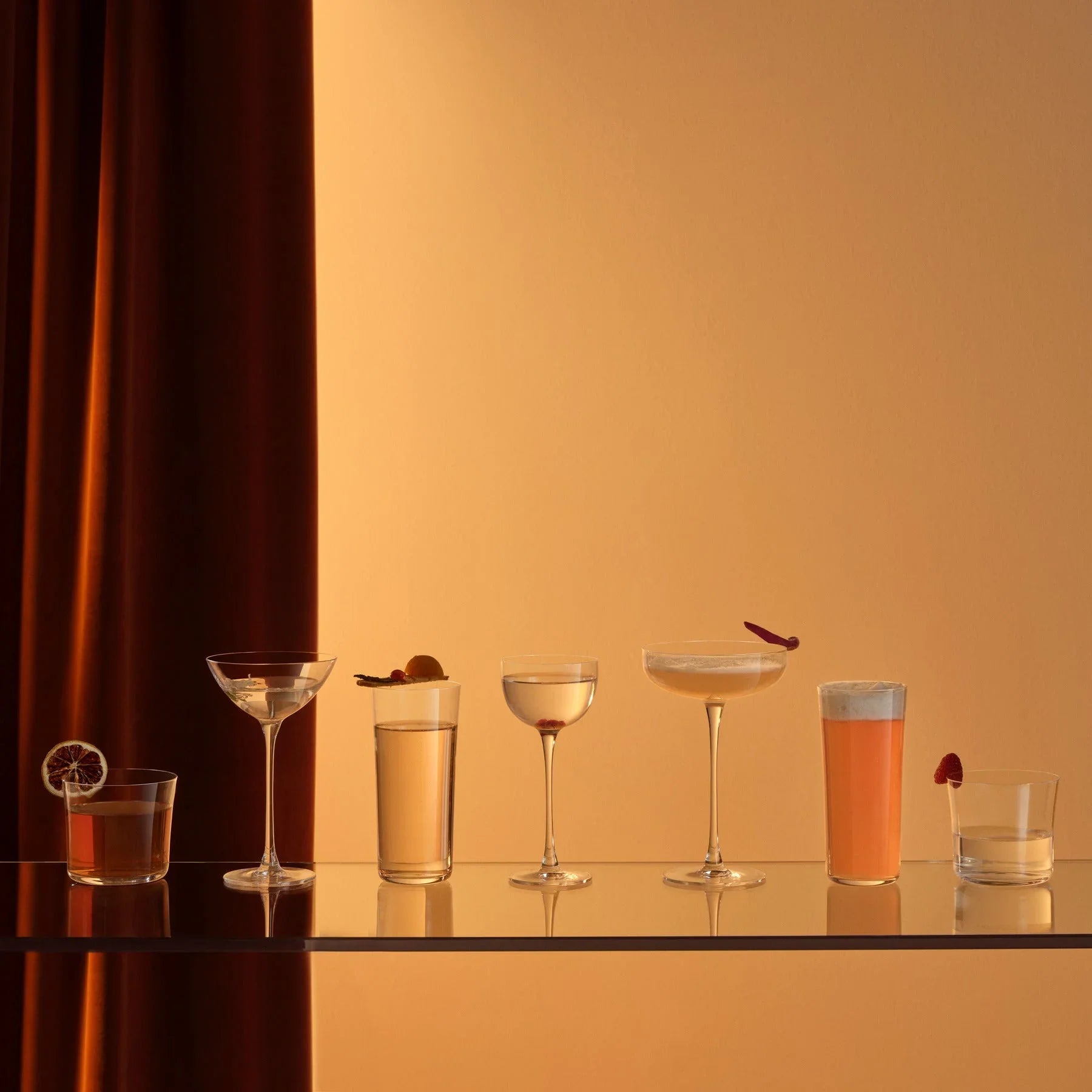 Savage Set of 6 Pony Glasses - NUDE EU