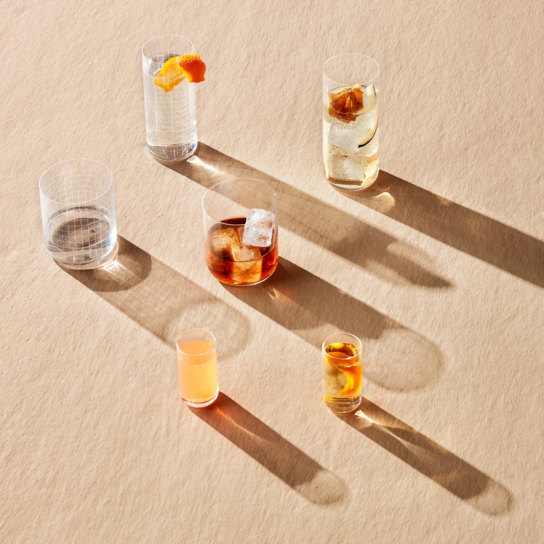 Finesse Grid Set di 4 bicchieri da whisky DOF
