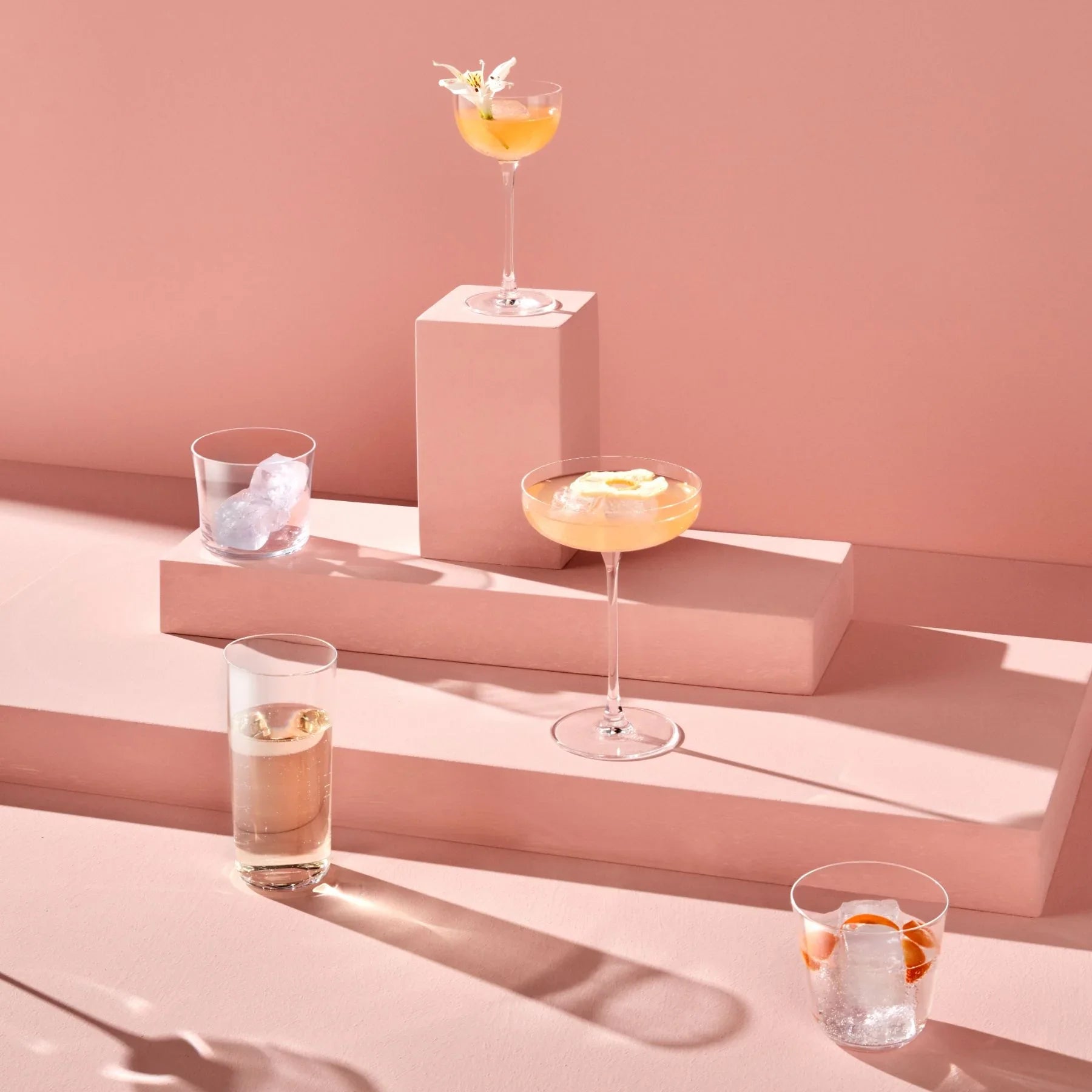 Savage Set of 6 Pony Glasses - NUDE EU