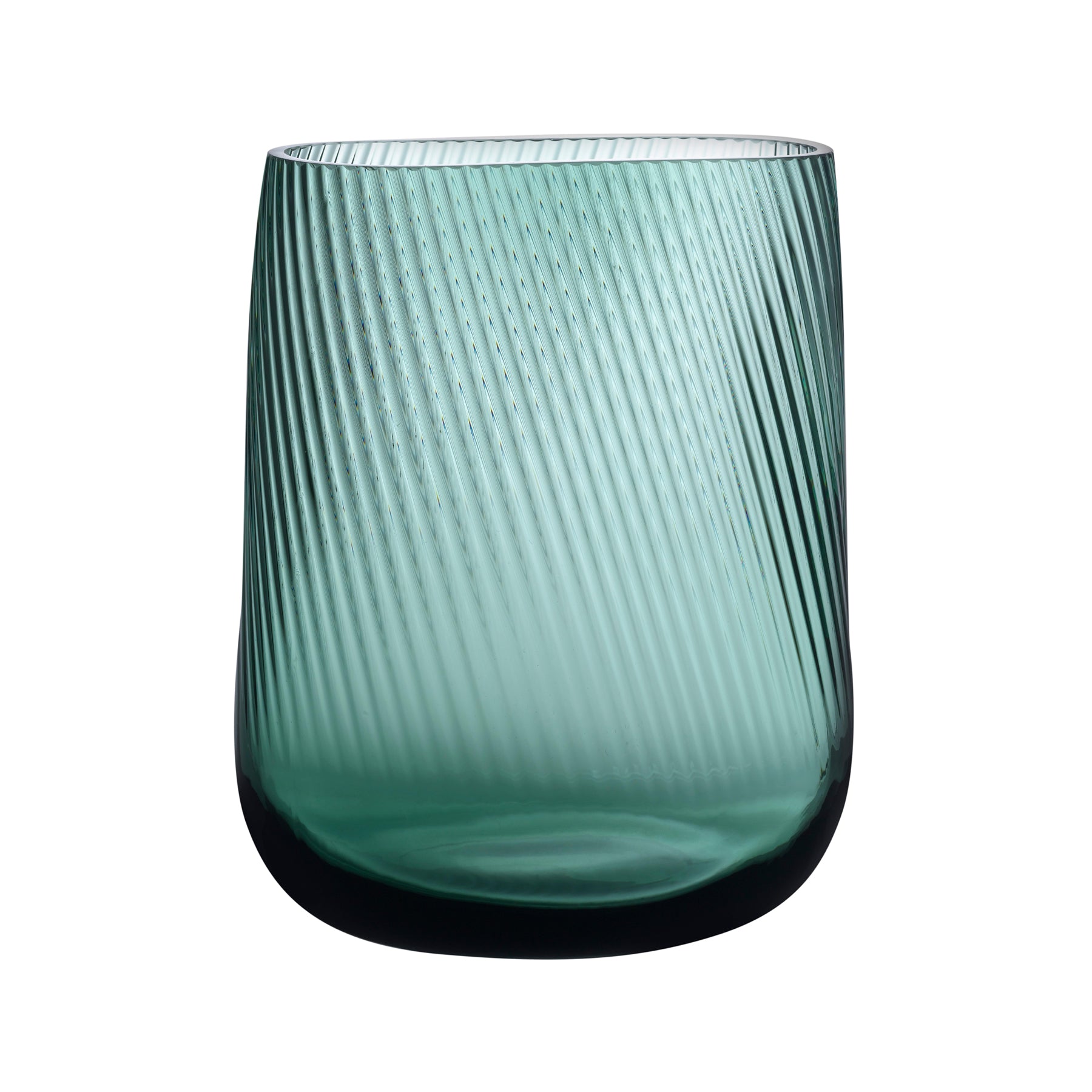 Nude Opti Vase tall in smoked green