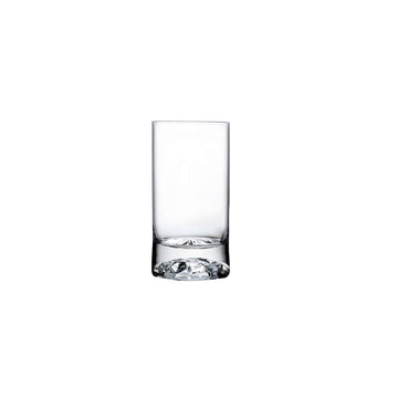 Club Set of 4 High Ball Glasses Small with Ripple Effect