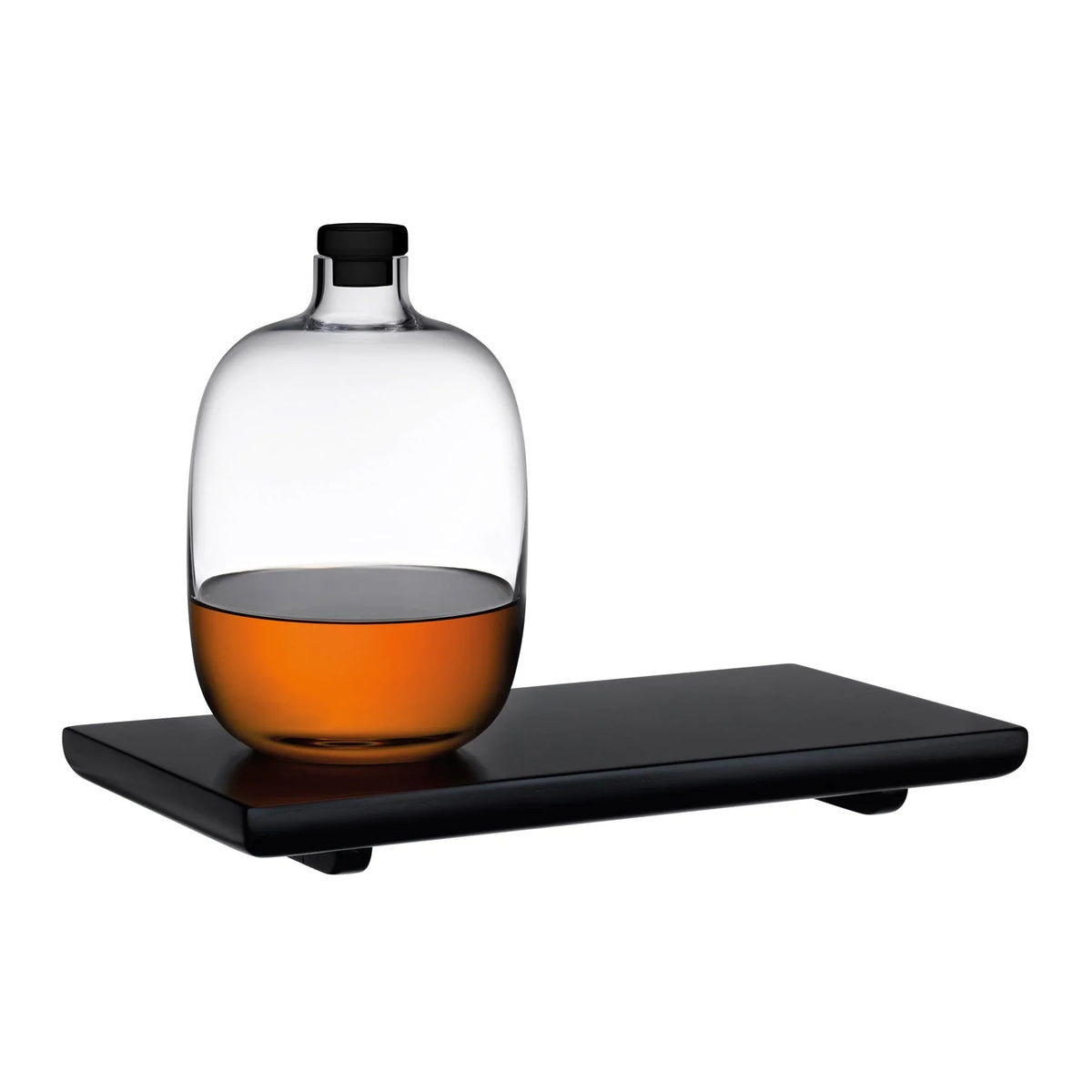 Malt Whiskey Bottle with Wooden Tray - NUDE EU