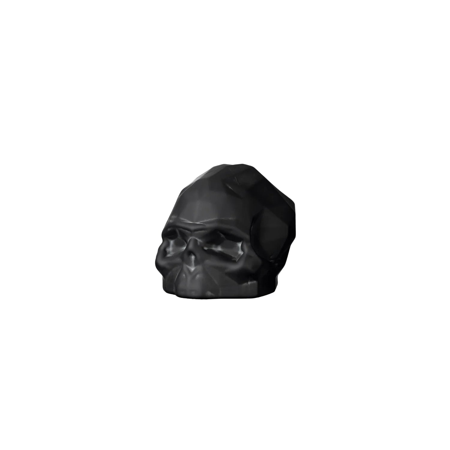 Memento Mori Faceted Skull Sandblasted Black Small - NUDE EU
