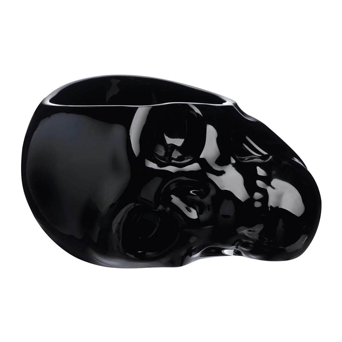 Memento Mori Faceted Skull Bowl Black Large - NUDE EU