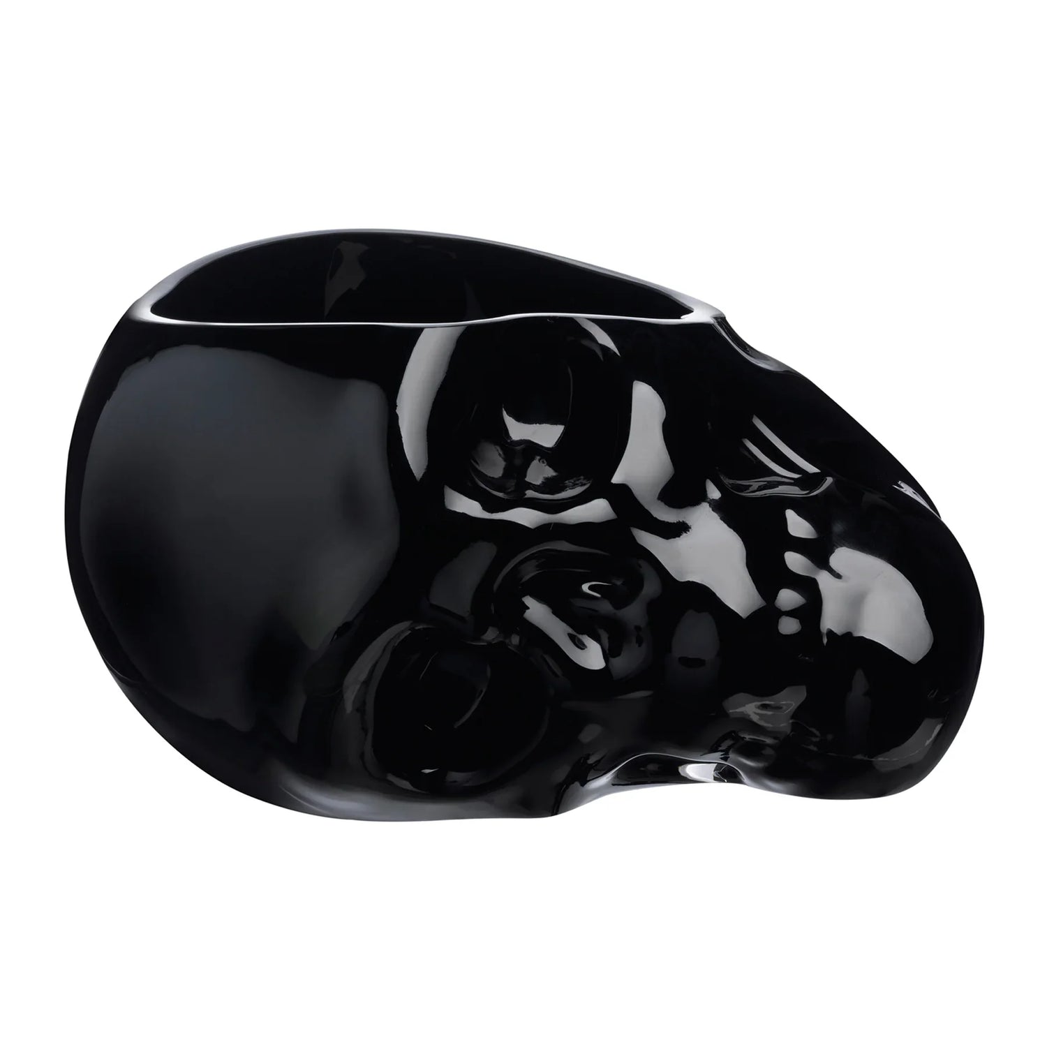 Memento Mori Faceted Skull Bowl Black Large - NUDE EU
