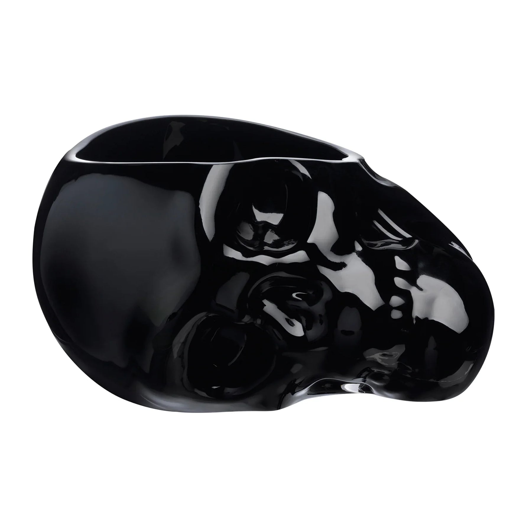 Memento Mori Faceted Skull Bowl Black Large - NUDE EU