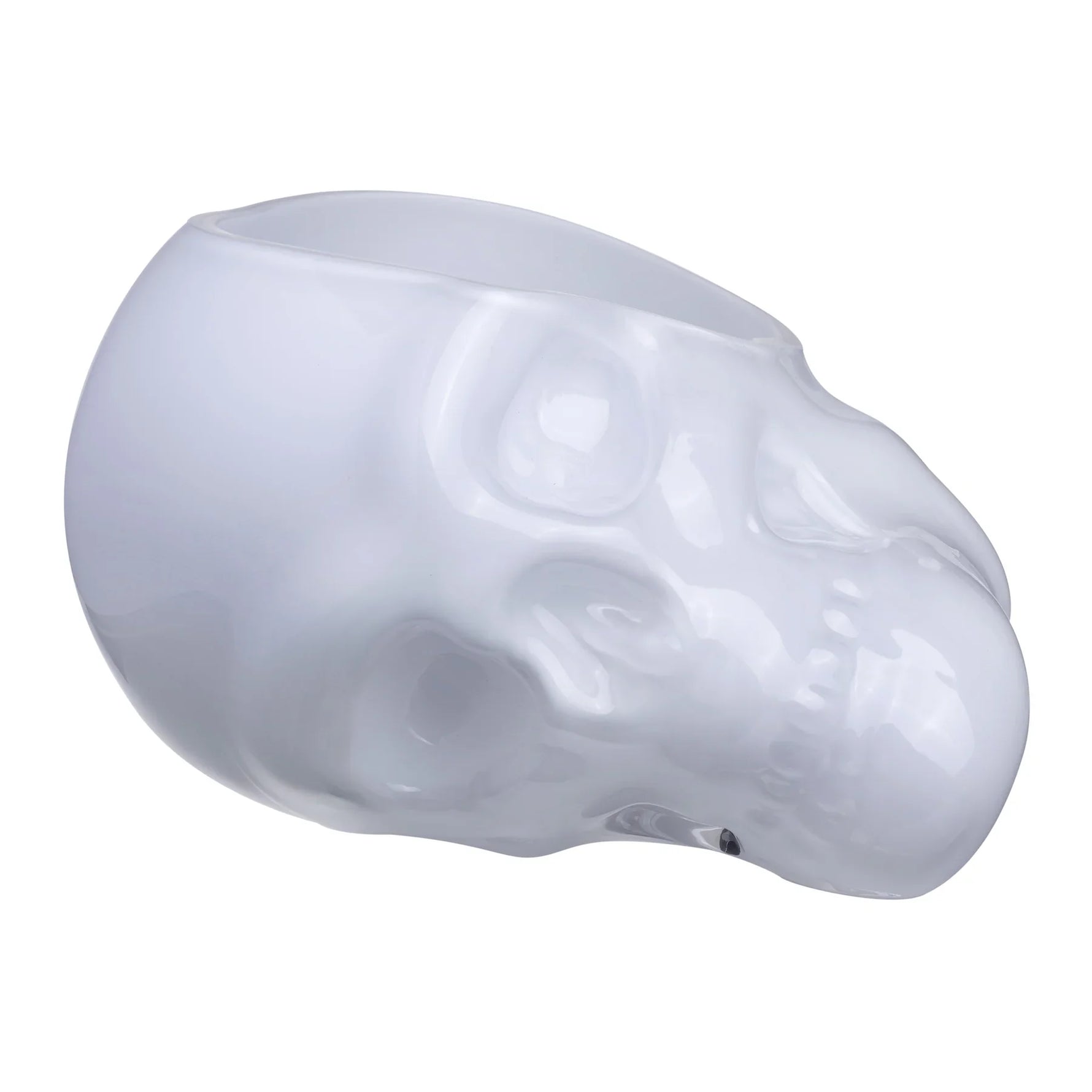Memento Mori Faceted Skull Bowl Opal White Large - NUDE EU