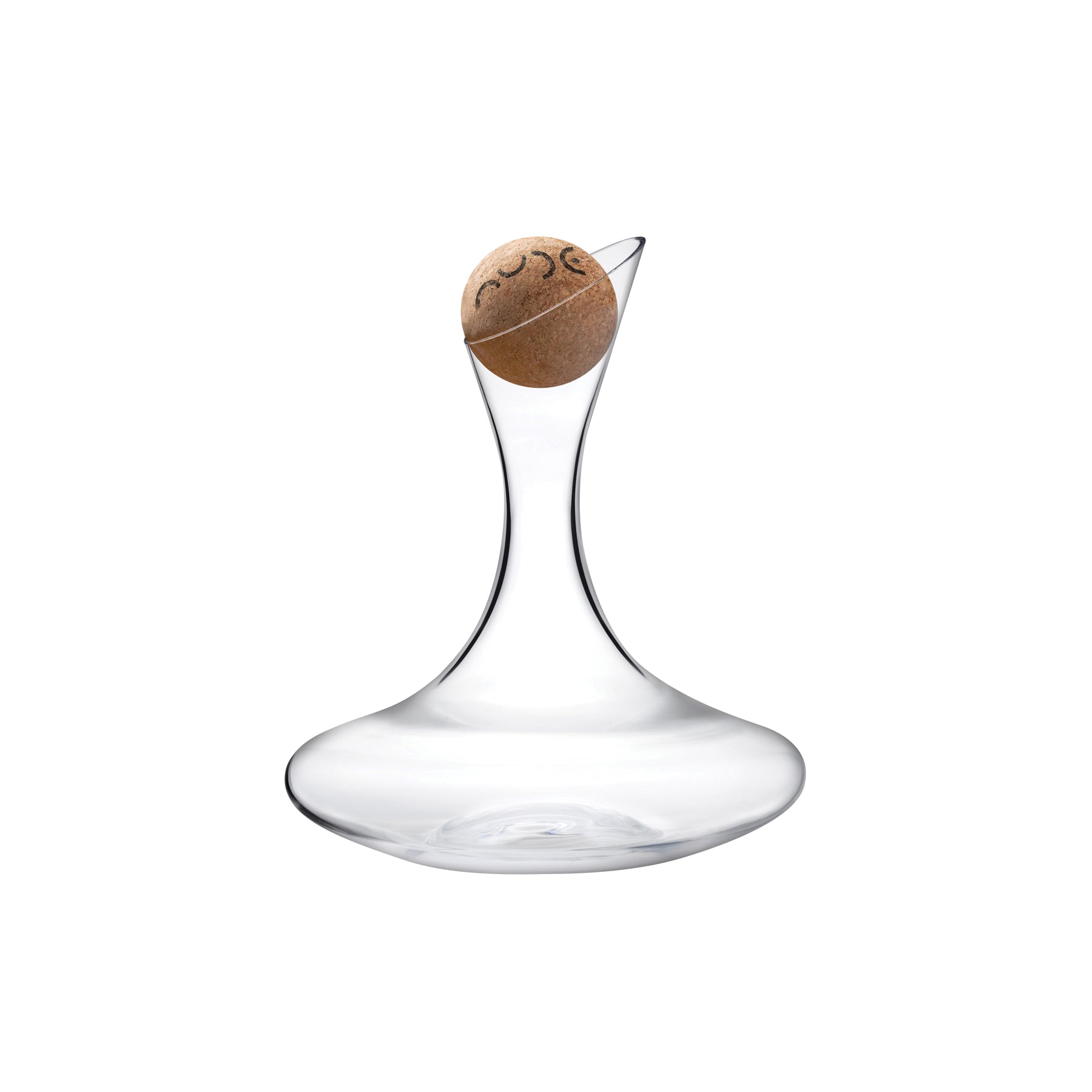 Decanter per vino Oxygen con tappo in sughero