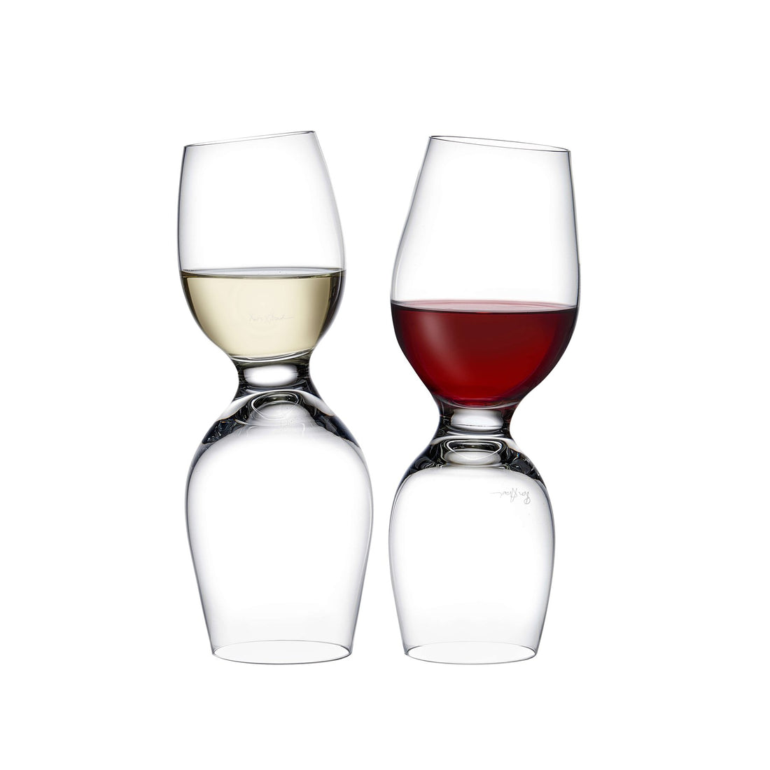Rosso o bianco Set di 2 bicchieri da vino