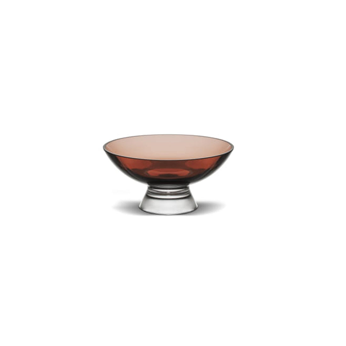 Nude Glass Silhouette Bowl small in caramel lead-free glass