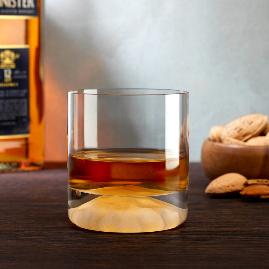 Club Ice Set of 4 Whisky Glasses with Frosted Ripple Effect